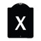 Signmission Sign with Letter X Heavy-Gauge Aluminum Architectural Sign, 18" L, 24" H, BW-1824-22918 A-DES-BW-1824-22918 - alternate 1